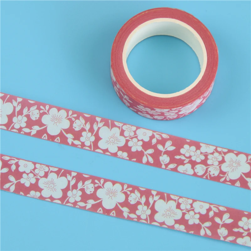1 шт./упак. 1,5 см* 10 м вишня в цвету японский Бумага лента Washi офисная Липкая лента Kawaii Декоративные Канцелярские наклейки