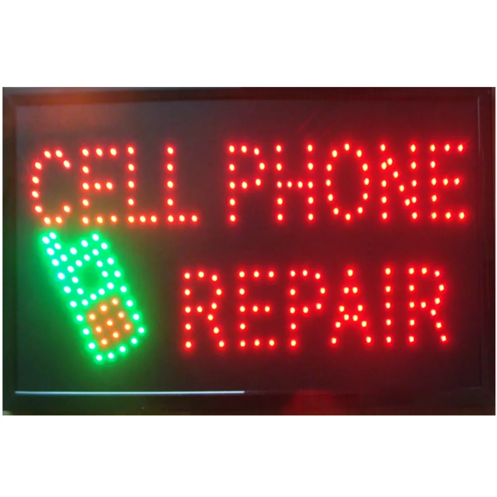 

New arrivals led cell phone repair direct sale custom sign 10*19 inch semi-outdoor Ultra Bright advertising Running signage