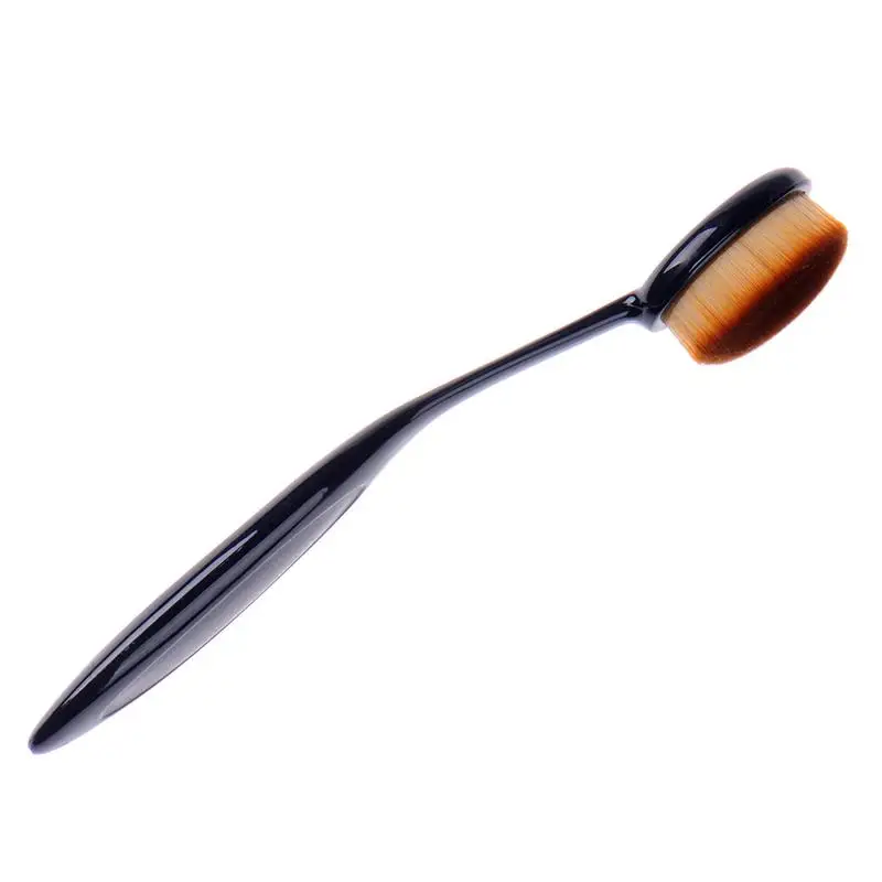 Black NO.4 1 шт. Кисть для макияжа зубная щетка 15 см косметика для лица Пудра основа макияж кисти инструмент в виде зубной щетки синтетические волосы Maquiagem - Handle Color: Black NO.4
