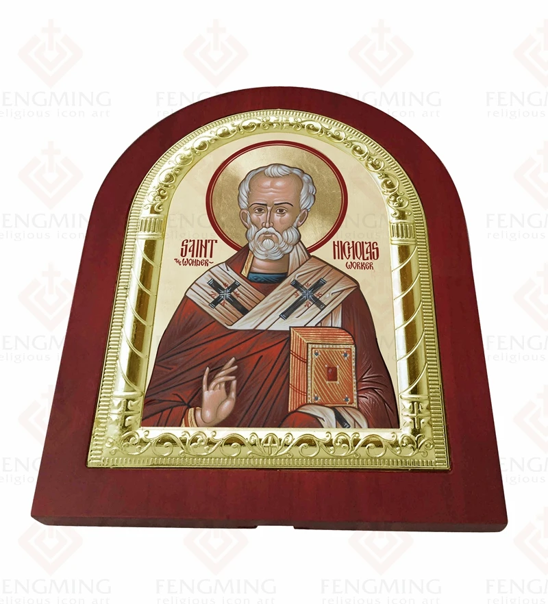 2016 религиозная Серебряная икона Свято nichol Wonderworker русская ортодоксальная Chruch