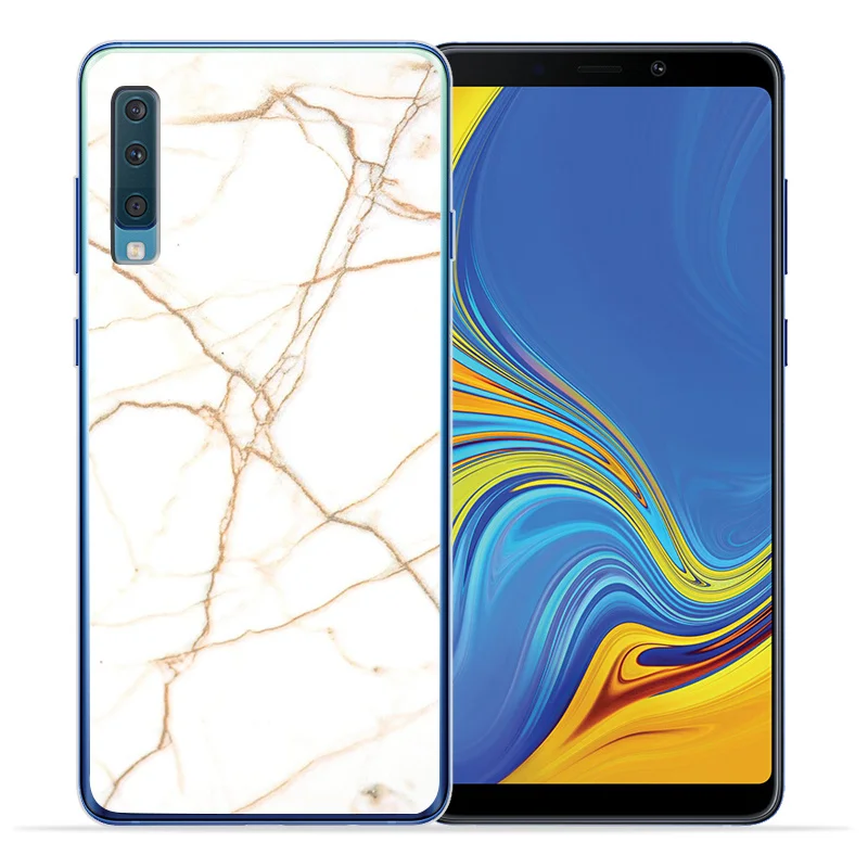 Роскошные мраморные буквы для samsung Galaxy A9 A8 A7 A6 A5 A3 чехол для телефона Etui Capinha funda шаблон capa