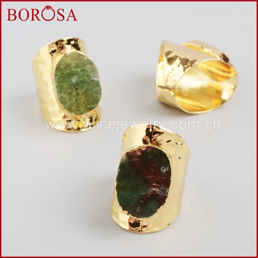 Кольцо с натуральным австралийским камнем BOROSA 5 шт. кольца натуральными