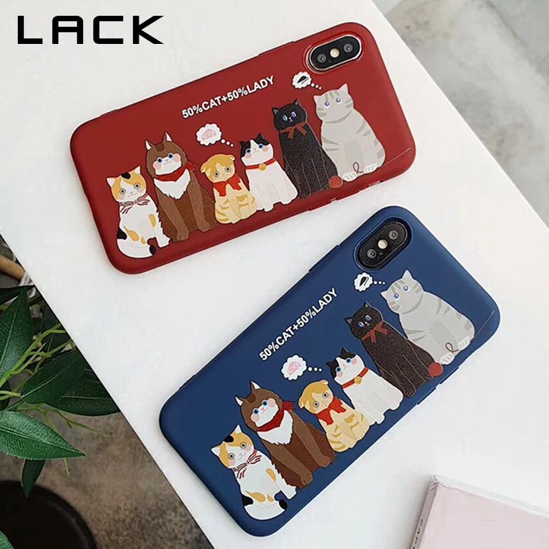 Отсутствие Cat Чехол для iPhone XS Max чехол X XR 6 S 7 8 Plus задняя крышка милый мультфильм