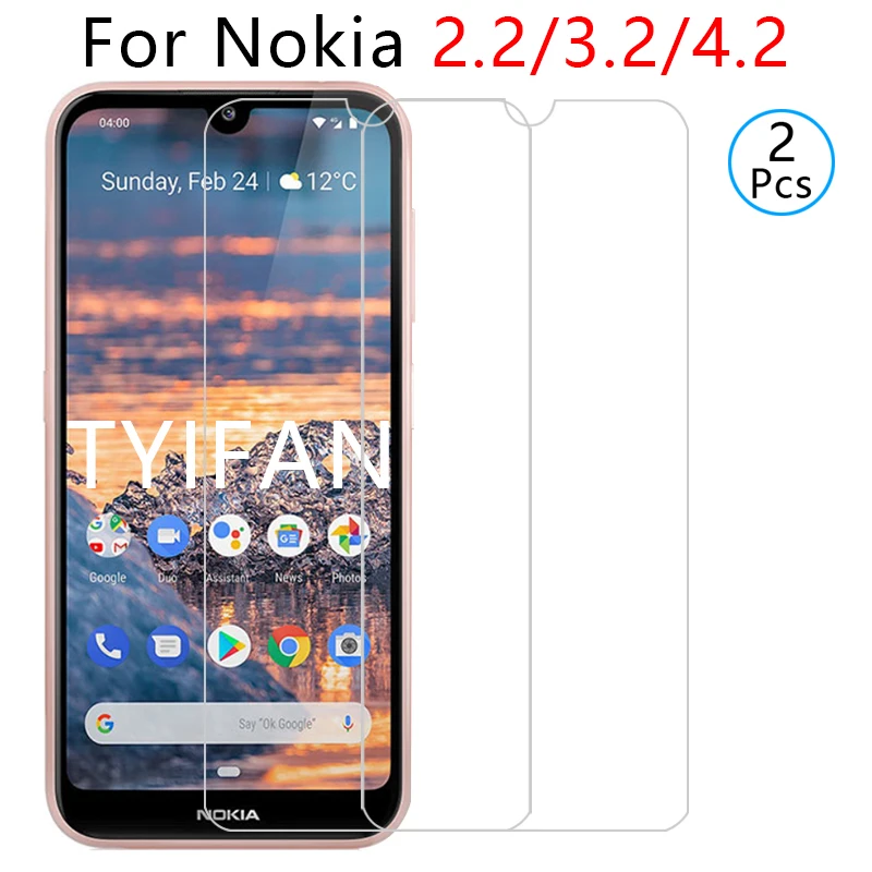 2 шт закаленное стекло для nokia 3 4 Защитное экрана протектор защитная пленка tremp phone