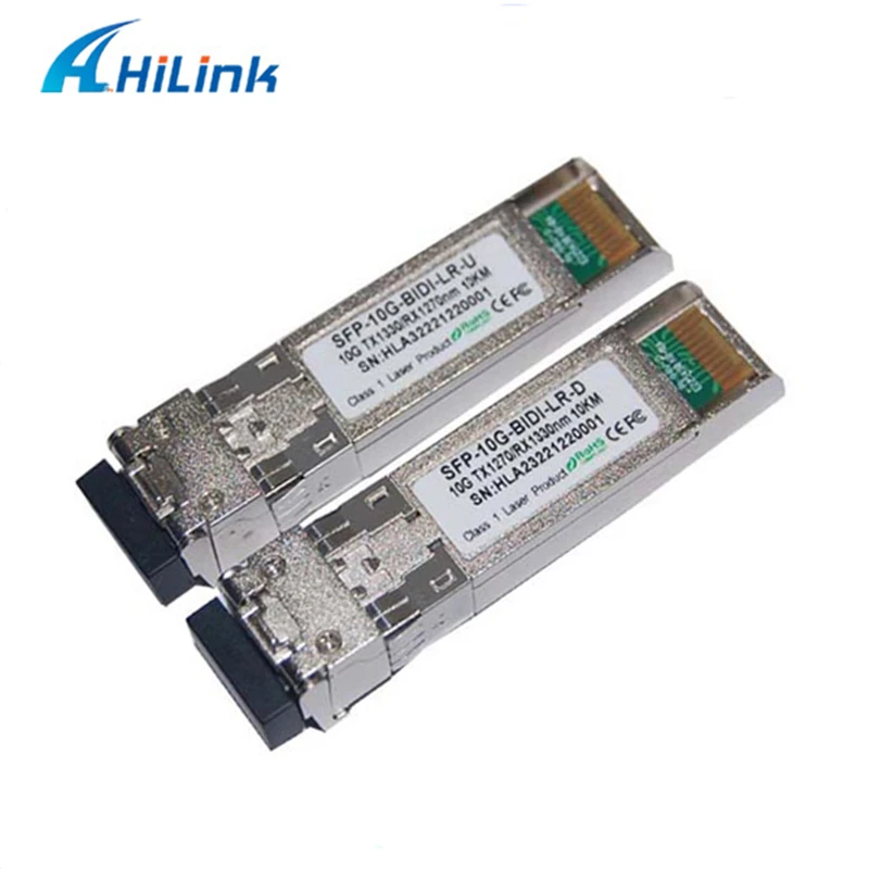 (1-20 пар) Бесплатная доставка! 10G BIDI Tx1330nm/Rx1270 Tx1270nm/Rx1330nm 10 км SFP трансиверы оптическое