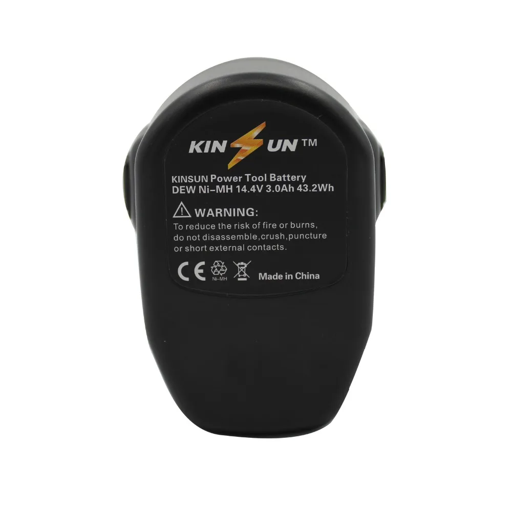 KINSUN сменный аккумулятор электроинструмента 14,4 В 3.0Ah Ni-MH для Аккумуляторная дрель DEWALT шуруповерт DC9091 DE9038 DE9092 DE9502 DW9094
