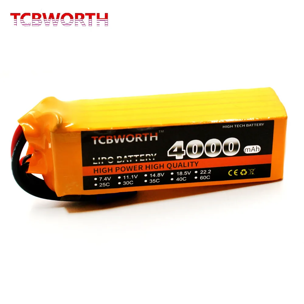TCBWORTH батареи 6S 22 2 V 4000mAh 35C 70C RC Дрон LiPo батарея для самолет вертолет Квадрокоптер