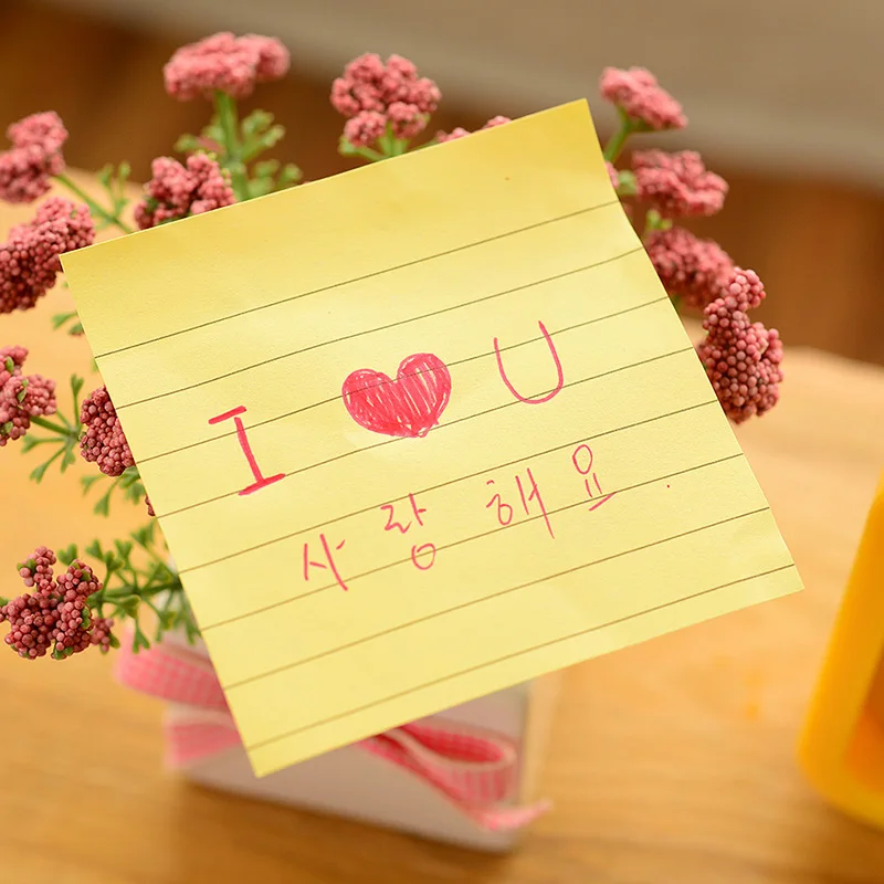 

4 pcs Macaron sticky note set Simple striped paper memo pad Removable post Book marker it School stickers Office supply A6580