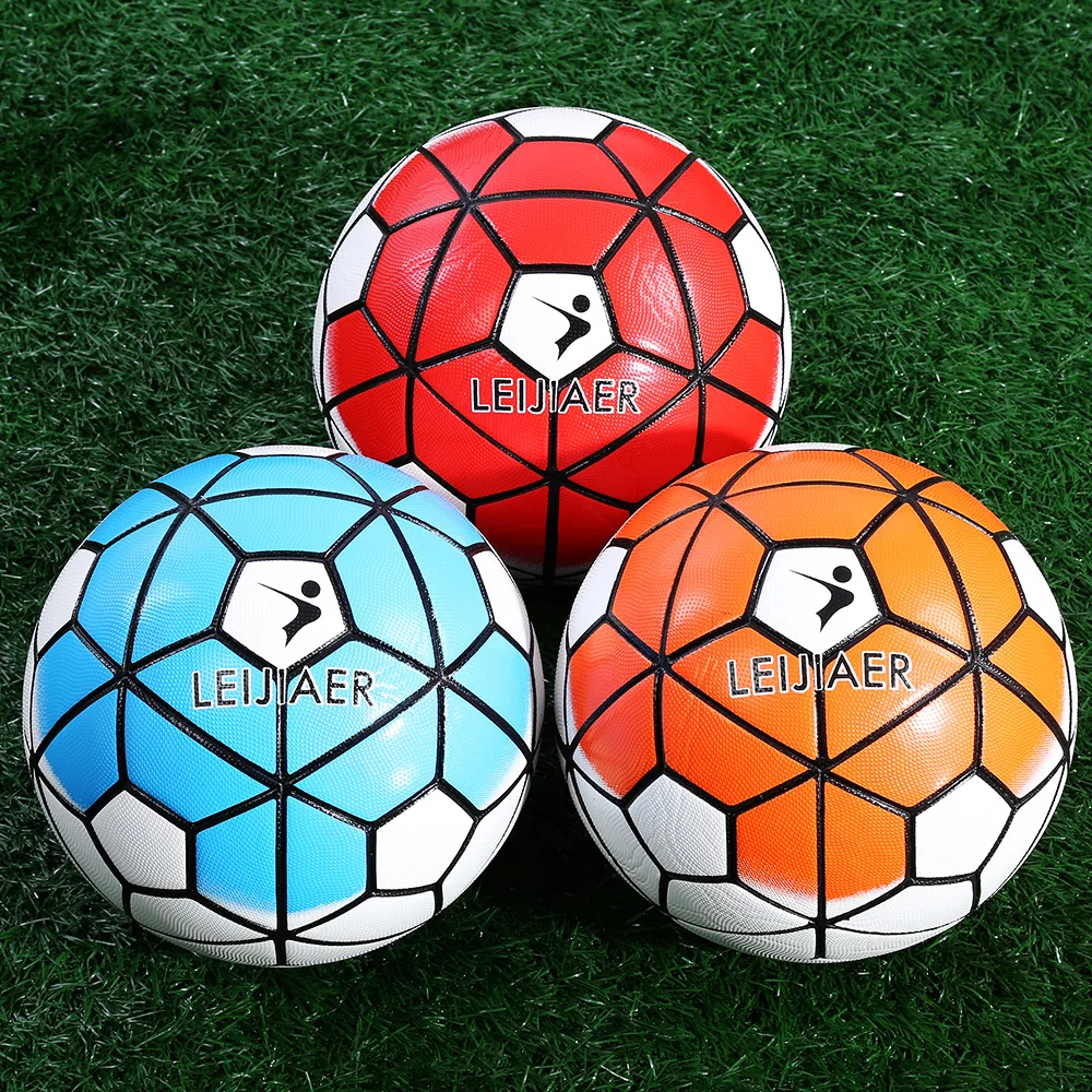 LEIJIAER Размер 5 Противоскользящий ПУ Градуированный футбольный мяч 2017 горячий