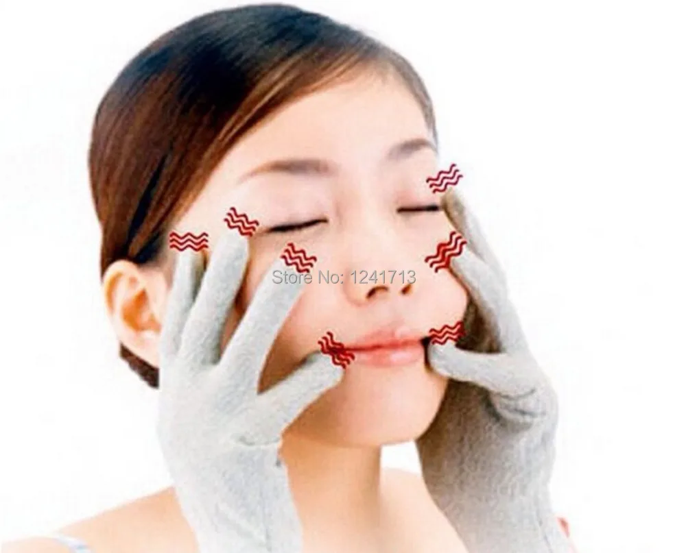 

20 pcs/set Silver conductive fiber Massage electrode gloves for TENS/EMS for therapy Hand Massager Anti-static/Anti-skid