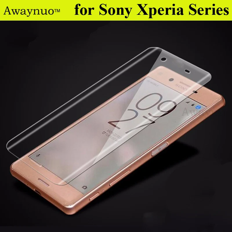 Awaynuo 3D Полное Покрытие 9 H Анти-Шок Закаленное Стекло Пленка Для Sony Xperia X XP XA XC XZ