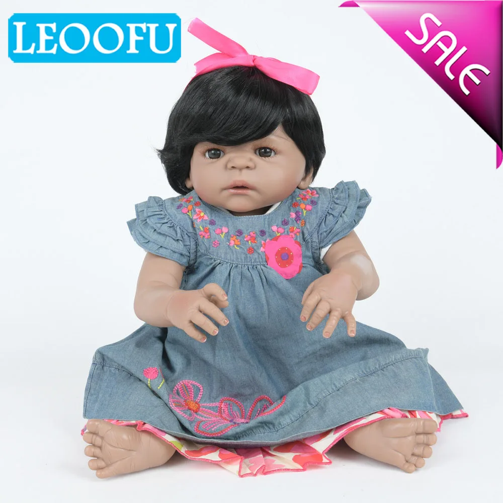 LEOOFU 55 см 22 дюймов игровой дом игрушки reborn младенцев полный силиконовый корпус