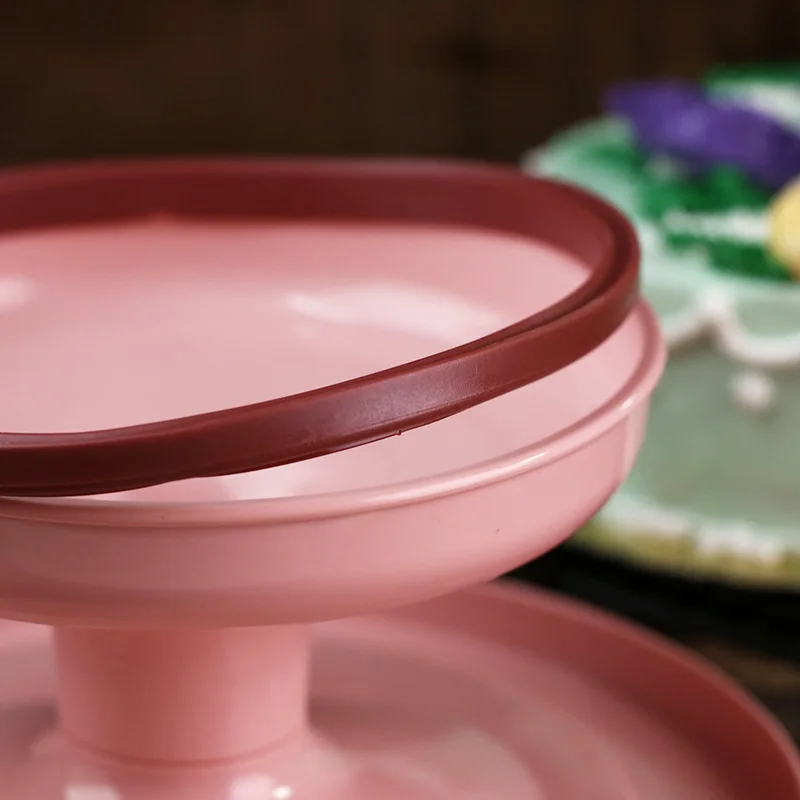 Creative Cake Turntable Plastic Non-slip Revolving Plate Display Stand Round Base Baking Tools Kitchen Accessories Decor |