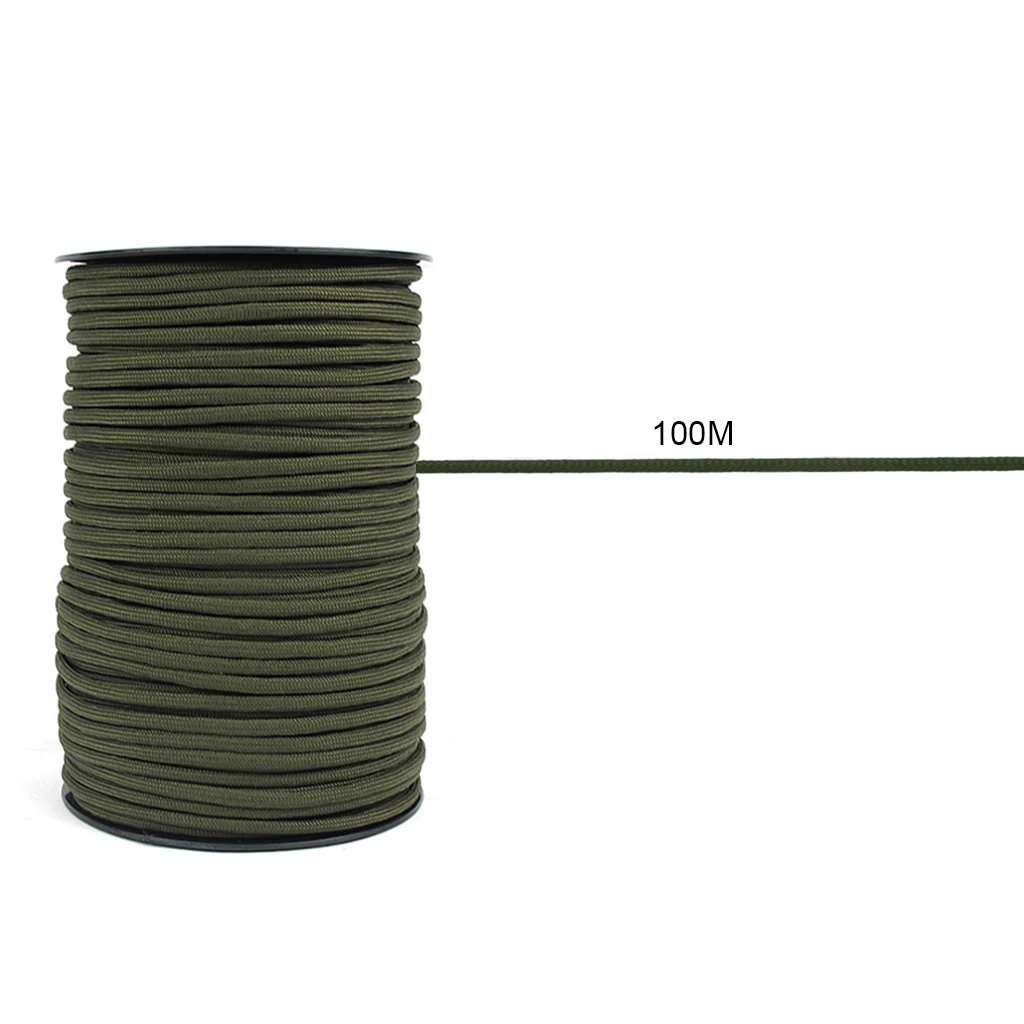 

100M 550 Paracord Parachute Cord Lanyard 9 Strand Core Tent Rope Climbing
