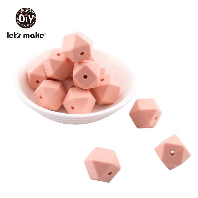 Hexagon 1 5 шт., силиконовые бусины, овечки, Мультяшные животные, Детские Прорезыватели, аксессуары для самостоятельного изготовления, детские товары, прорезыватели, ожерелье, пищевой силиконовый Прорезыватель - Цвет: Hexagon 1