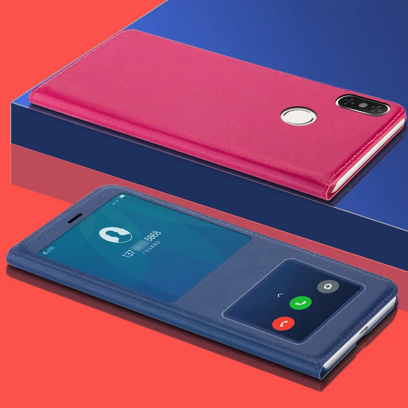 Чехол для Xiaomi Redmi 6A 6 Pro чехлы Xiomi 6X кожаный флип чехол из поликарбоната с окошком