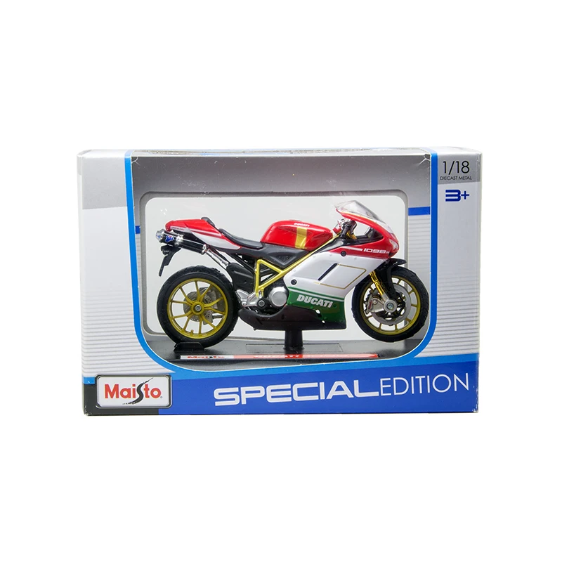 Модели мотоциклов Maisto 1:18 1098 Ducati 1098S литые миниатюрные Гоночные Игрушки для