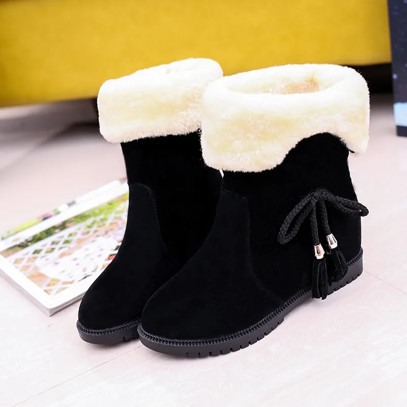

Babebcbd winter new women's snow boots women's shoes short tube with fleece warm flat bottom with cotton boots