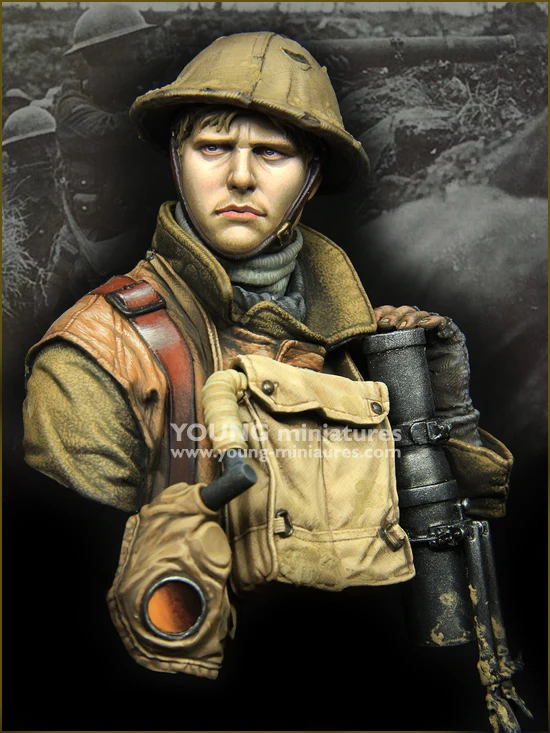 

1/10 Resin Bust Model Kit British army Unassembled unpainted S52