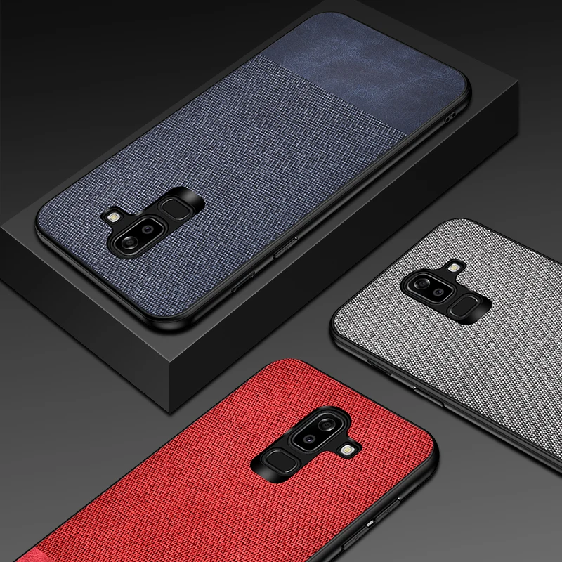 Роскошные тканевые чехлы для телефонов Samsung Galaxy A9 A7 A6 Plus 2018 ультратонкая Мягкая