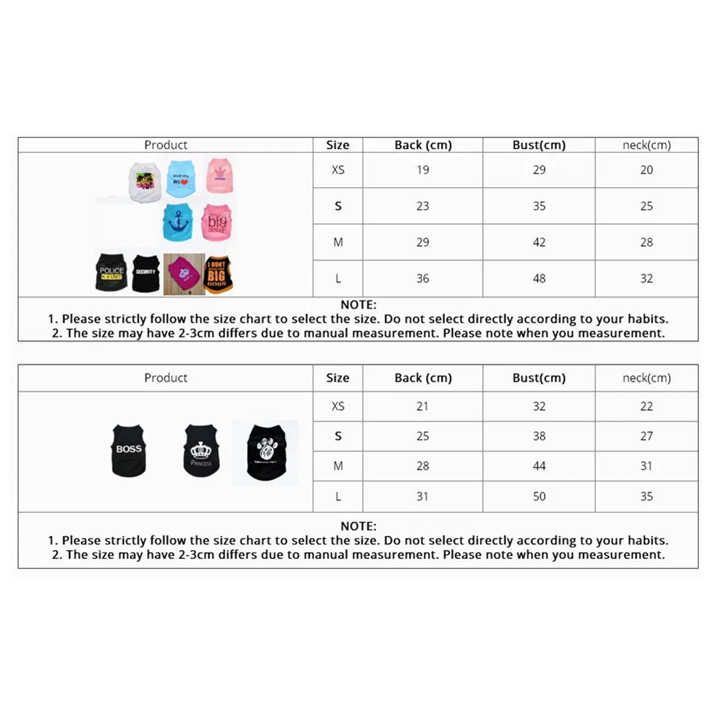 Летняя футболка с милым принтом для домашних животных Одежда щенков жилет кошек