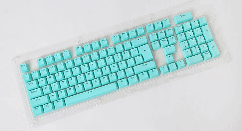 [HFSECURITY] OEM 104 клавиш с подсветкой PBT колпачки для механической клавиатуры Розовый Оранжевый Синий Зеленый цвет полупрозрачные колпачки для ключей - Цвет: Qingse