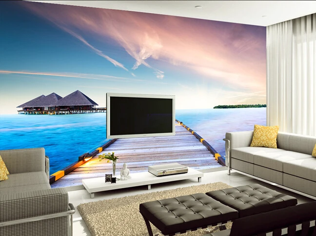 3D фрески на заказ красивый вид стену фона природного ландшафта настенная бумага