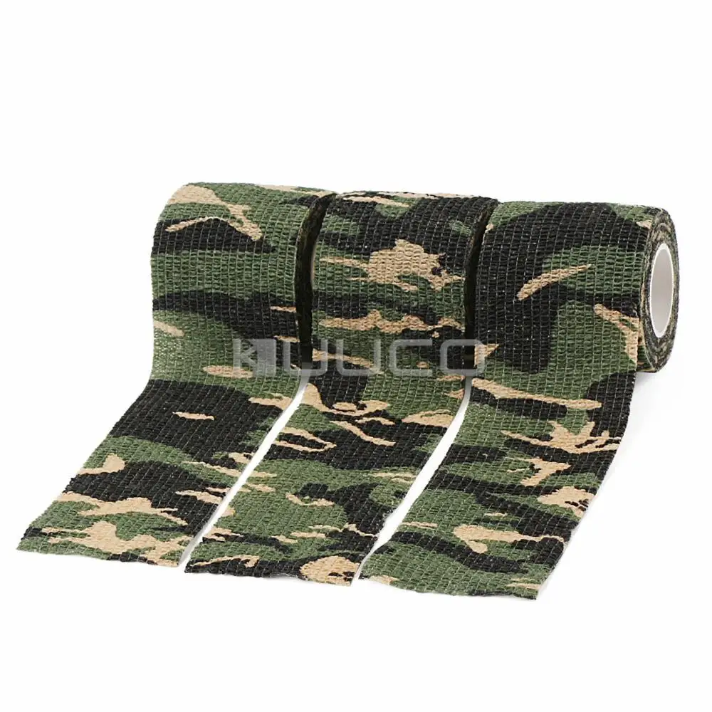 10 PCS/LOT Self-adhesive tape/DIY tools/Camo Bandage/Stealth Bandage/Waterproof tape for Gun/Knives/camera/Telescope/Bicycle etc |