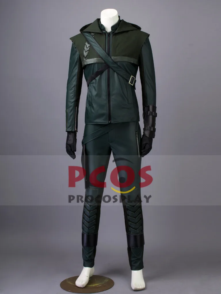 Лучшая версия Зеленая Стрела Сезон 1 костюм Оливера Куин для косплея mp001219|cosplay