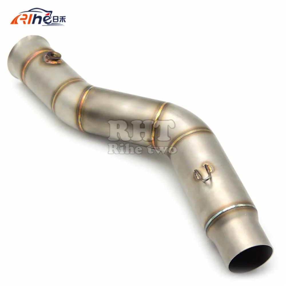 

Dirt Bike Racing Motorcycle Exhaust Pipe Middle muffler exhaust pipe For YAMAHA YZF R1 YZF-R1 2009 2010 2011 2012 2013 2014