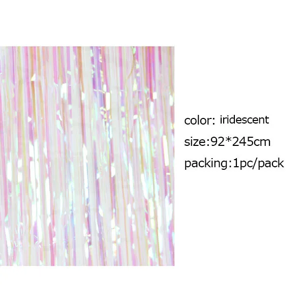 Door Curtains-13 1 шт. металлическая бахрома Блестки из фольги юбка для стола для лета Luau кактус джунгли Вечеринка День рождения Юбилей украшение стола - Цвет: Door Curtains-13