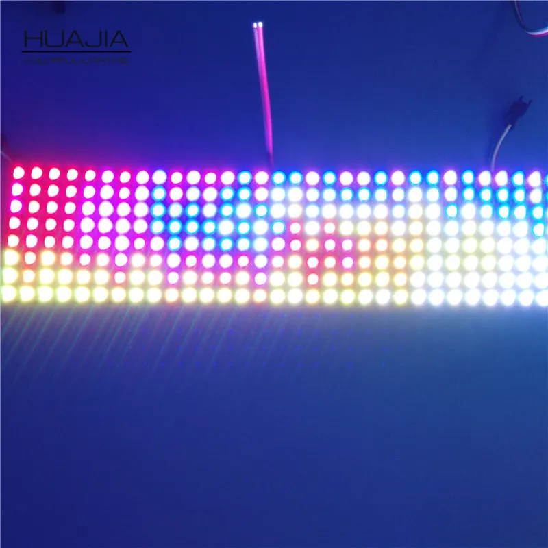 1 шт. 8*32 Led Ws2812b 256 пикселей дисплей Led матрица DC5V полноцветный Smd5050 Rgb экран свет Адресуемая Светодиодная панель