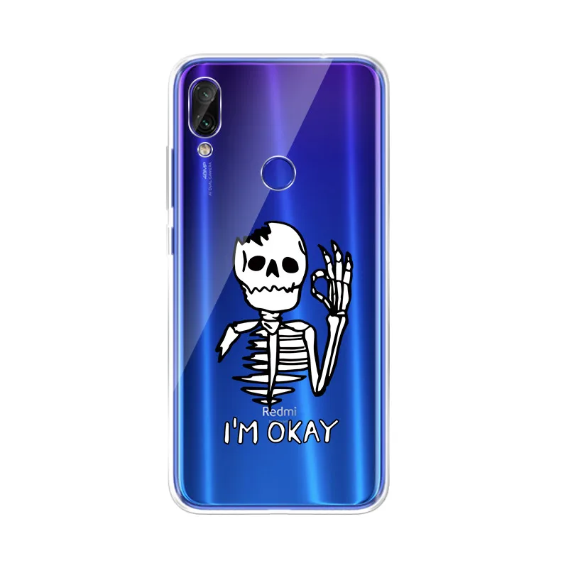 Силиконовый чехол с узором для Xiaomi Redmi Funda для Xiaomi Redmi Note 7 pro Redmi note 6 pro 6 6A чехол s защитный чехол из ТПУ - Цвет: 33