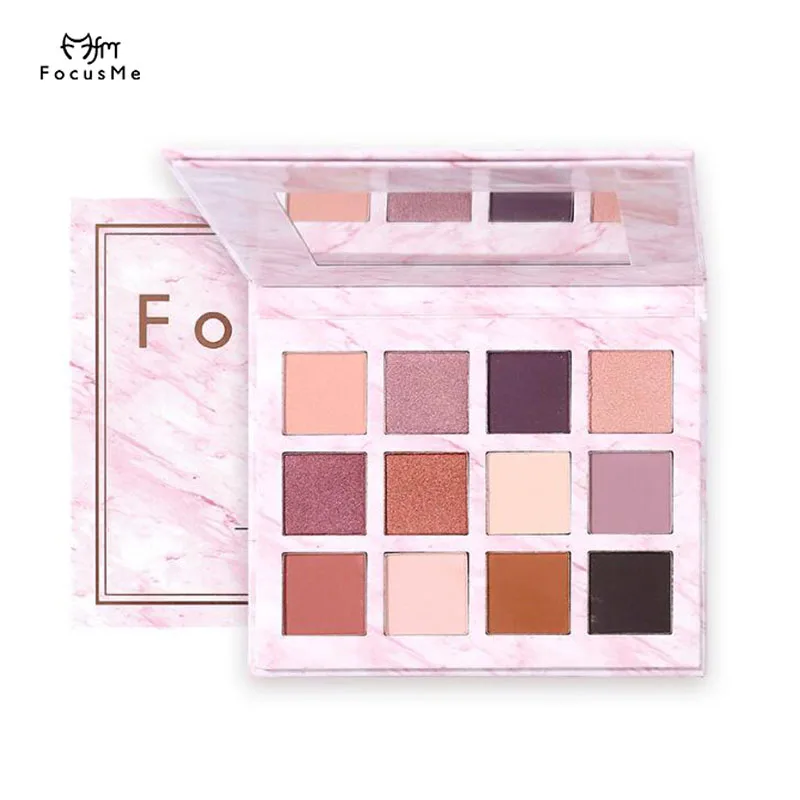 FM 12 цветов Палитра теней для век Hudas Beauty Glazed Makeup палитра Maquiagem матовая Мерцающая| |