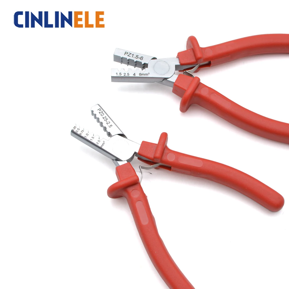 PZ 0.25 2.5 2.5mm 23 13AWG GERMANY STYLE SMALL CRIMPER PLIER electrical terminals crimping tools|electrical terminal tool|crimping toolterminal tool