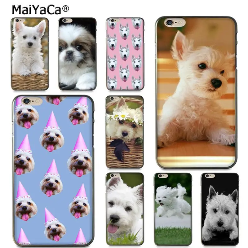 Мягкий ТПУ чехол для телефона MaiYaCa West Highland White Terrier dog с рисунком iPhone 8 7 6 6S Plus X 5S 12pro SE