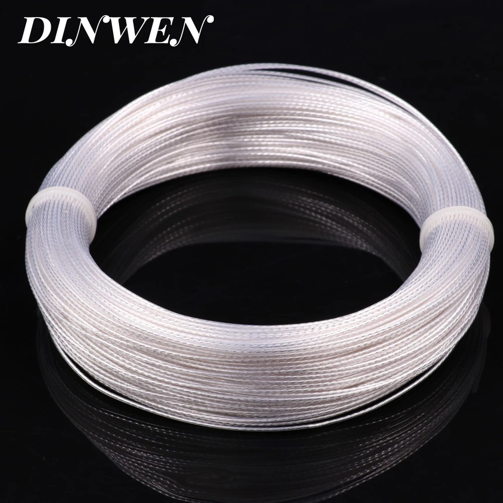 0.12MM2-6.0MM2 High Purity Silver Plated OCC PTFE Wire Copper Cable For Hifi Audio DIY Amplifier Speaker Headphone AWG26-AWG9