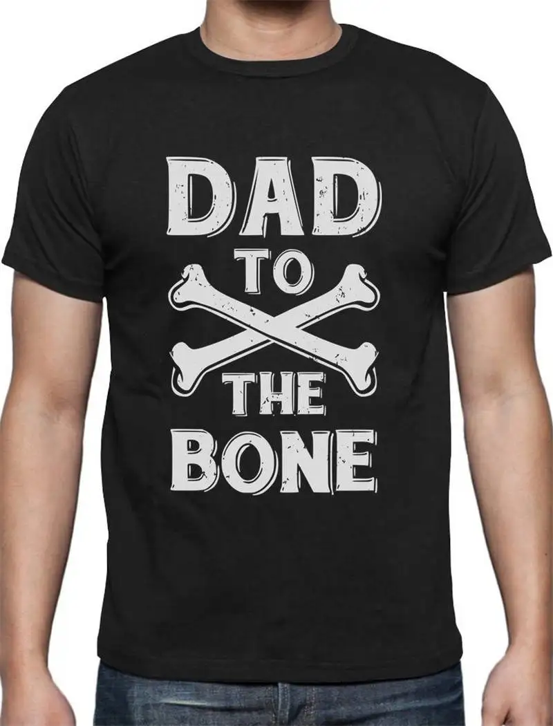 Футболки 100% хлопок Мужская папа To The Bone короткий рукав Топ экипаж шеи