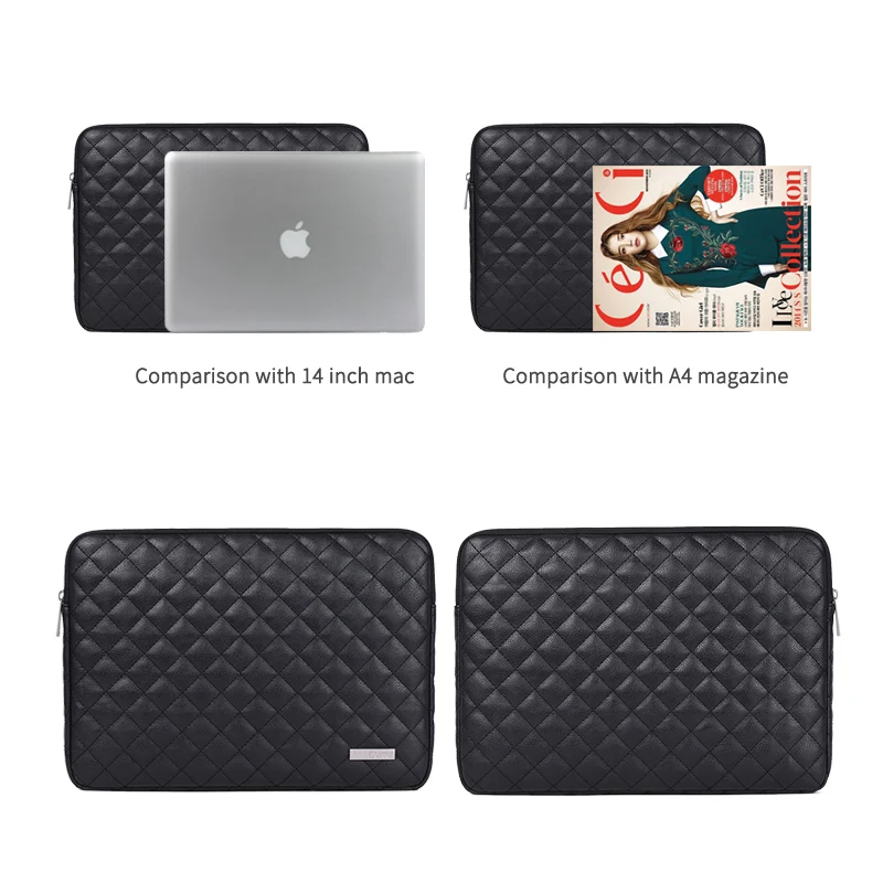 Сумка для ноутбука из искусственной кожи чехол Macbook Lenovo HP DELL Xiaomi Notebook 13 14 15 6 дюймов