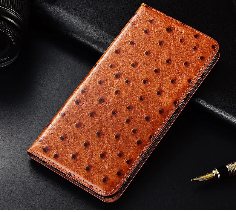 NC11 Ostrich pattern Натуральная кожа флип чехол для Asus Zenfone Max Pro M1 ZB602KL чехол для телефона