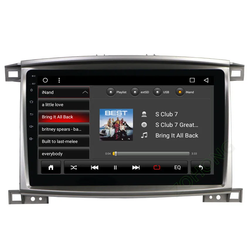MicroNavi 8," Android 10,2 Octa 8 Core оперативная память 2 ГБ dvd плеер автомобиля для Toyota Land cruiser 100 LC 100 gps навигации радио BT wi fi