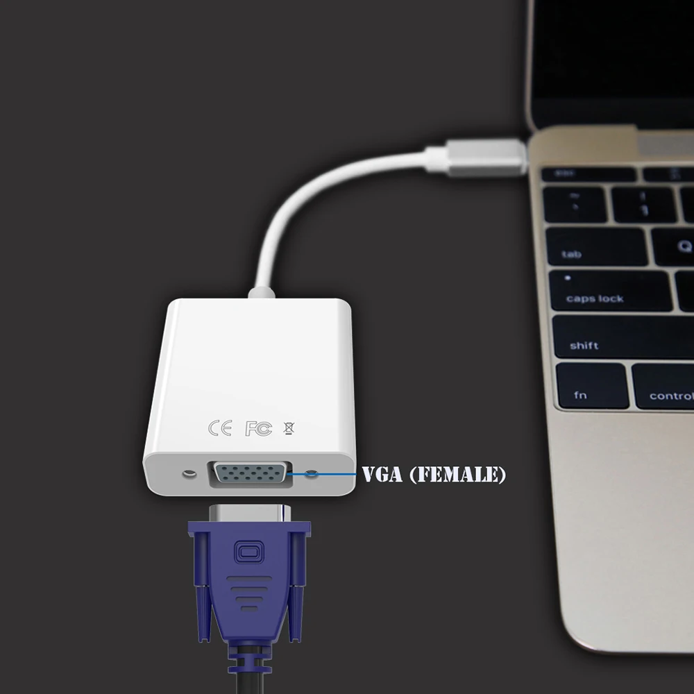Новый USB 3 1 Type C VGA Женский адаптер кабель type к hdmi для нового Macbook 12 дюймов Chromebook Pixel