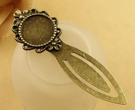 5pcs/lot Retro Antique Bronze Bookmark Cabochon Base Setting for Cameo DIY Bookmarks JWelry Findings | Украшения и аксессуары