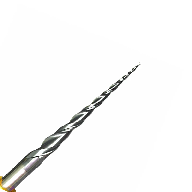 1 шт. R0.5 * D8 6 0 100L 2 каннелюра с HRC55 коническая кисть шариковым носиком и Концевая