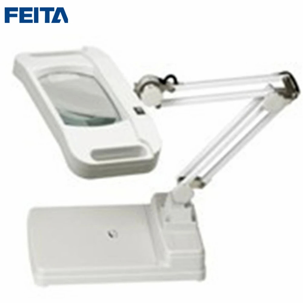 FEITA FT-86I Настольный тип 5X 10X светодиодный(новейший) с оптической лупой увеличительные лампы для промышленного, электронного ремонта DIY