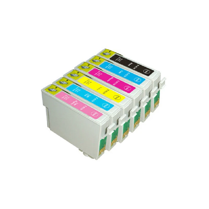 

Vilaxh 4pcs Compatible Ink Cartridge T0801-T0806 For EPSON Stylus Photo R265 R285 R360 RX560 RX585 RX685 PX700W PX800FW