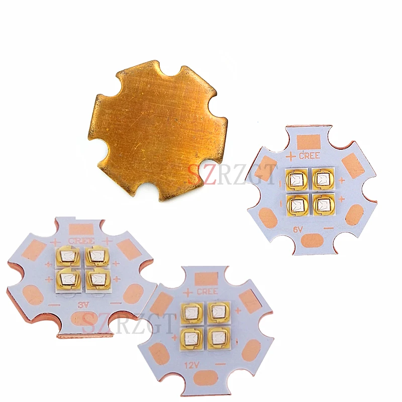 5pcs 10W 3535 4LEDs UV Ultraviolet 380nm 395nm High Power LED Emitter Chip Diode 3V 7V 12V 120 degree | Лампы и освещение
