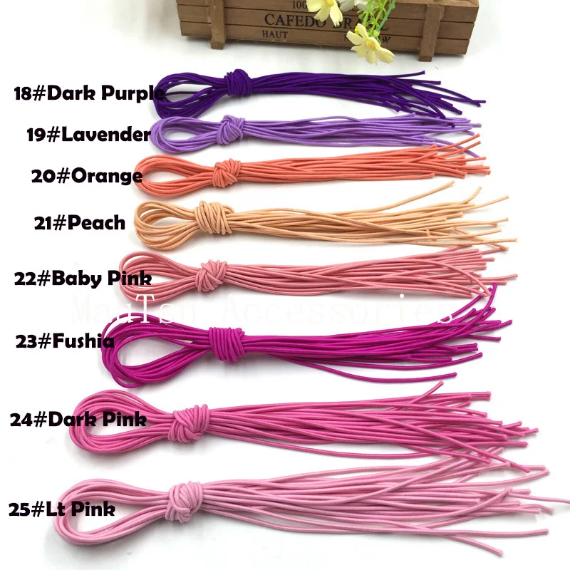 10 шт. детская эластичная лента для волос толщина 2 мм Длина 50 0 см |