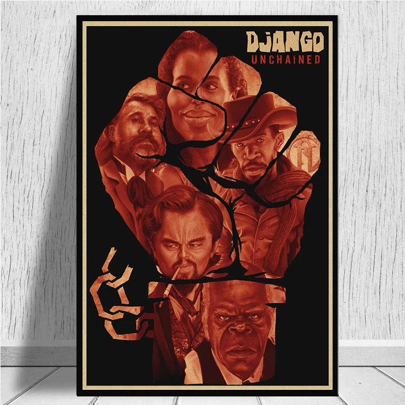 Классический фильм Django Unchained Квентин Тарантино Ретро плакат крафт-бумага кафе домашний декор стен Живопись