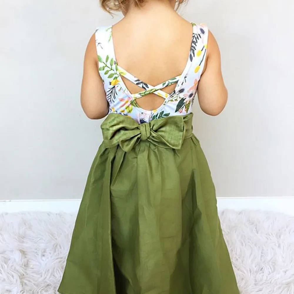 1-4y Baby Girl Dress for Girls Clothing Wear Toddler Kids Floral Printed Tops Vest+Shorts+Skirts Outfits Set | Детская одежда и